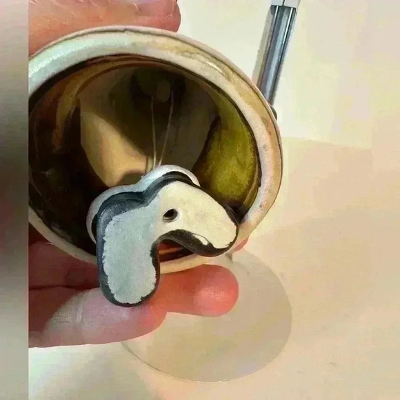 Santa Bell Ceramic Ornament With Clapper -4” - Picture 5 of 5